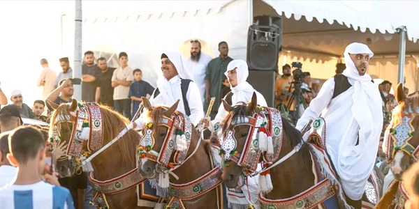 انطلاق مهرجان "أولاد أبو عائشة" للفروسية الشعبية بالسبيعة