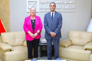 السايح يبحث مستجدات العملية الانتخابية وانتخابات البلديات مع سفيرة كندا