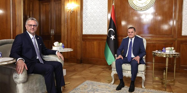 الدبيبة يبحث مع مستشار ترامب الشراكة الاقتصادية ويدين العدوان على غزة