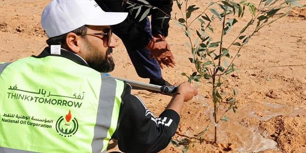 مؤسسة النفط تطلق المرحلة الثالثة من مبادرة “مليون شجرة”
