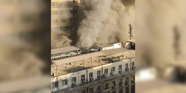 حريق ضخم في سنترال رمسيس يؤثر على خدمات الإنترنت والاتصالات في القاهرة