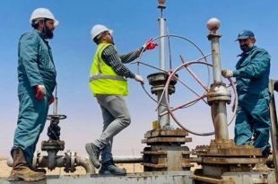 إعادة تشغيل خط نفط الحمادة الزاوية