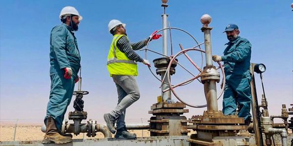 إعادة تشغيل خط نفط الحمادة الزاوية