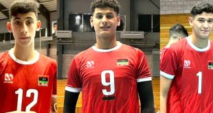 إصابات في صفوف المنتخب الليبي للكرة الطائرة تحت 19 سنة