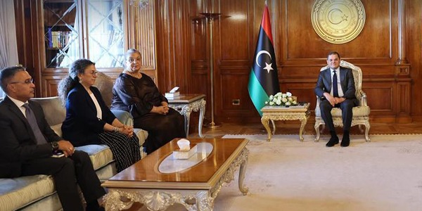 الدبيبة يبحث مع مبعوثة الأمم المتحدة خطة دعم العملية السياسية في ليبيا