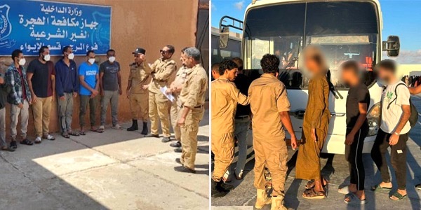 ترحيل 471 مهاجرا مصريا من فرعي جهاز مكافحة الهجرة بالمرج والبطنان