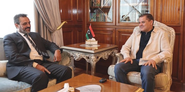 الدبيبة يناقش مع كرموس تنشيط دور مجلس الدولة في النهيد لانتخابات