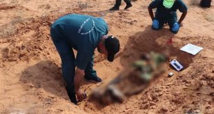 هيئة المفقودين تنتشل جثمانًا مجهول الهوية في ترهونة