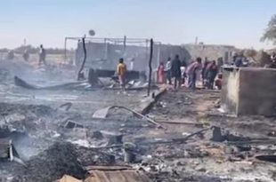 سليمان يرجع سبب حريق مخيمات اللاجئين السودانيين إلى الأحمال الزائدة على شبكة الكهرباء