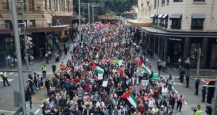 احتجاجات حاشدة في أستراليا دعماً لفلسطين وسط خلاف مع إسرائيل