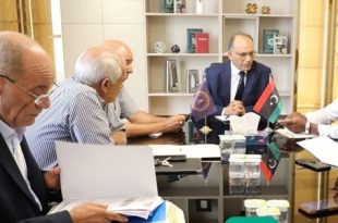 الموارد المائية تبحث صيانة السدود وارتفاع منسوب المياه بزليتن وبئر غنم