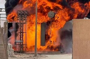 اندلاع حريق بمحطة كهرباء تيجي يتسبب في انقطاع التيار عن الأهالي