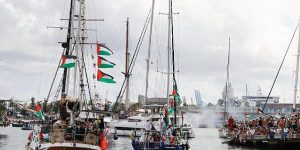 السفينة الليبية "عمر المختار" تنضم لأسطول الصمود العالمي لكسر حصار غزة