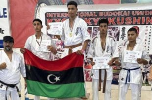 أبطال ليبيا يحصدون 40 قلادة ملوّنة في البطولة الدولية للكيوكوشنكاي بالمهدية التونسية