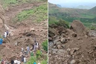 انهيار أرضي يدمر قرية كاملة في السودان