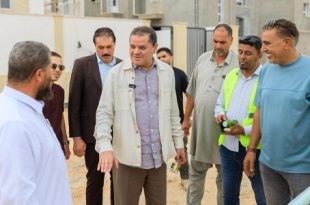 الدبيبة يتفقد مشروع الملايطة الإسكاني بمصراتة