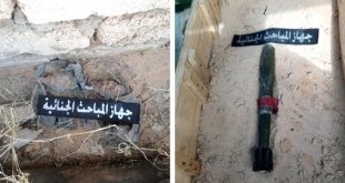 انتشال متفجرات بالقرب من مدرسة ومزرعة في أبو سليم وقصر بن غشير