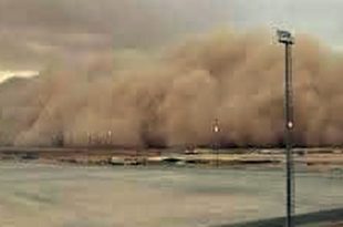 عاصفة جدارية محملة بالغبار في الكفرة واستمرار تأثير الحالة الاستوائية