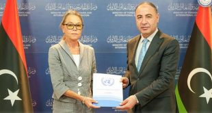 نائبة الممثل الخاص للأمم المتحدة تقدم أوراق اعتمادها لوزارة الخارجية