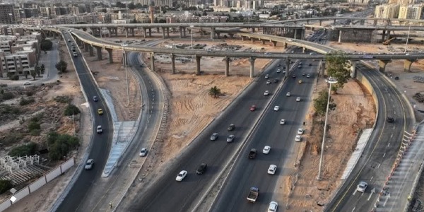 إغلاق طريق المطار من جهة الدائري الثالث في الاتجاهين