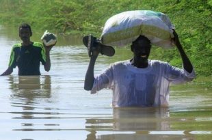 الهجرة الدولية: نزوح 1200 أسرة في مدينة بحري في السودان جراء فيضانات نهر النيل