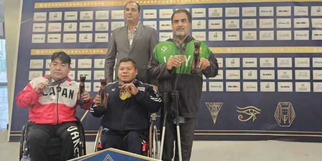البطل الليبي عصام كرير يحصد برونزية العالم في رفعات القوة