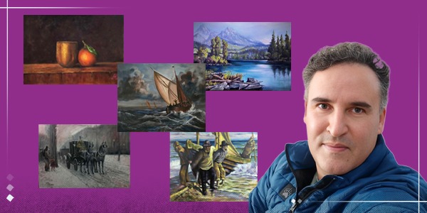 البحر كلوحة، والفن كرحلة: حكاية محمد الشركسي