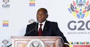  الاتحاد الأفريقي يرحب بـ"جنوب أفريقيا" رئيسًا لمجموعة العشرين 