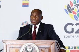  الاتحاد الأفريقي يرحب بـ"جنوب أفريقيا" رئيسًا لمجموعة العشرين 