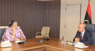 تيتيه تبحث مع اللافي جهود دعم خارطة الطريق والمصالحة الوطنية بليبيا