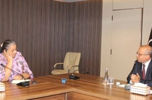 تيتيه تبحث مع اللافي جهود دعم خارطة الطريق والمصالحة الوطنية بليبيا