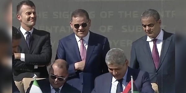 إطلاق مشروع الطريق الفرعي "العزيزية – رأس جدير" بطول 106 كلم بتمويل إيطالي