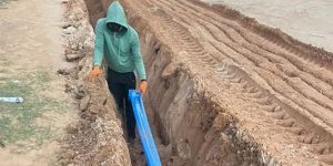 المجلس البلدي الزاوية المركز يباشر تنفيذ مشروع ربط مياه التحلية