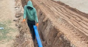 المجلس البلدي الزاوية المركز يباشر تنفيذ مشروع ربط مياه التحلية