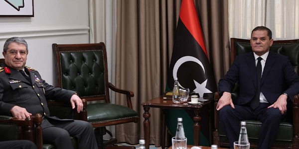 الدبيبة يستقبل رئيس هيئة الأركان العامة التركية