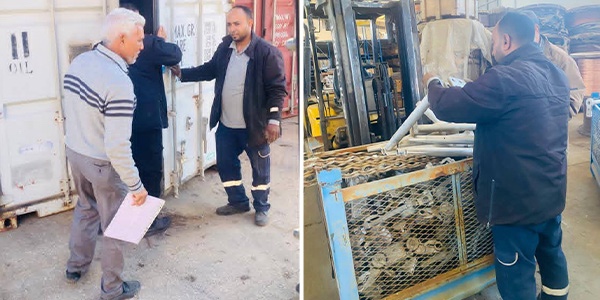 بدء صرف معدات ربط محطة الحبايبية بجهد 220 ك.ف