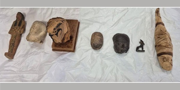 مصر تستعيد 7 قطع أثرية مهربة من الولايات المتحدة