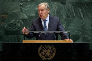 جوتيريش يصعّد مهددا الكيان الاسرائيلي