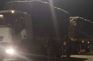 ضبط شاحنات مخالفة محملة بالسلع الغذائية في مزدة وتوقيف المخالفين