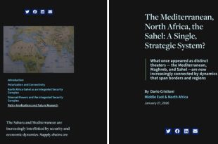 دراسة لمعهد الشرق الأوسط تضع ليبيا في قلب نظام أمني موحد بين المتوسط والساحل