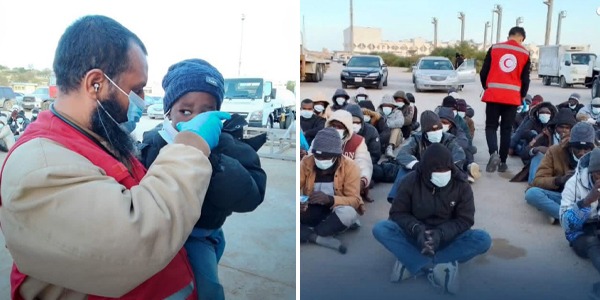 الهلال الأحمر الليبي ينقذ مهاجرين قبالة سواحل "طبرق"