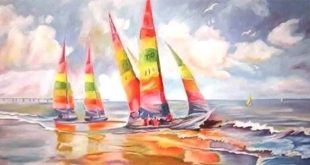 الطبيعة واللون في مساحة "خالد الصديق" الهادئة