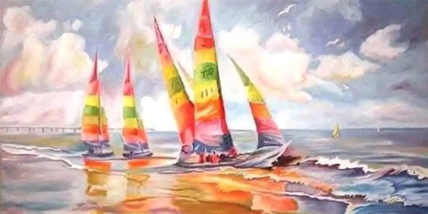 الطبيعة واللون في مساحة "خالد الصديق" الهادئة