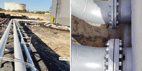 مشروع استكمال خزان (504) بمستودع الزاوية النفطي يقترب من الانتهاء