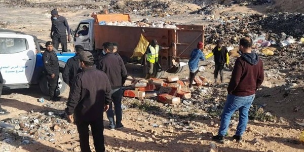 الحرس البلدي سرت يضبط ويُتلف كميات كبيرة من اللحوم الفاسدة