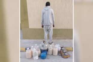 ضبط مصنع خمور داخل شقة سكنية في ودان بالجفرة