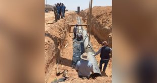 "العربان" تعلن استكمال تحوير غرفة التغذية الرئيسية لشبكة مياه الشرب