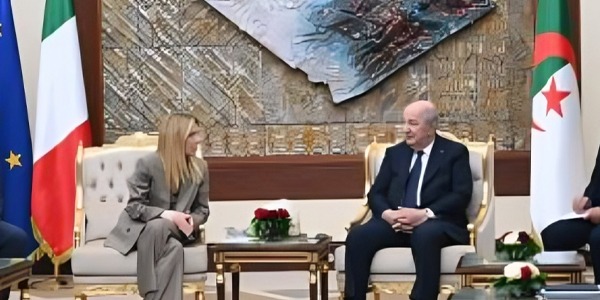 تبون يؤكد دعم الحل السياسي في ليبيا خلال مباحثاته مع جورجيا ميلوني