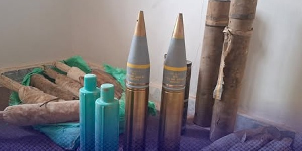 مركز شرطة أقار يضبط ذخائر وقذائف مخبأة خلال تمشيط أمني بوادي الشاطئ