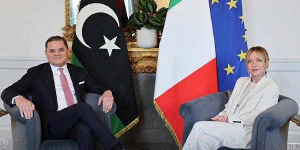 الدبيبة وميلوني يبحثان في روما ملفات السجناء والهجرة والطاقة
